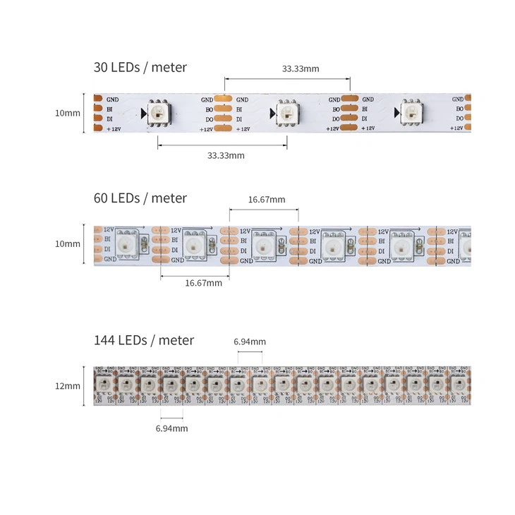 Addressable LED Strip 1 LED Cut