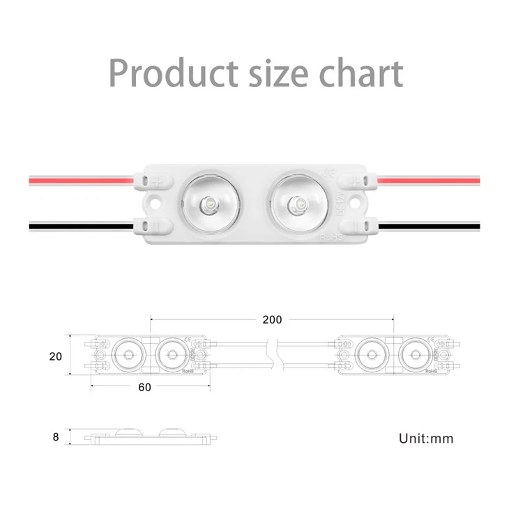 High Efficiency 2LED Module 0.72W