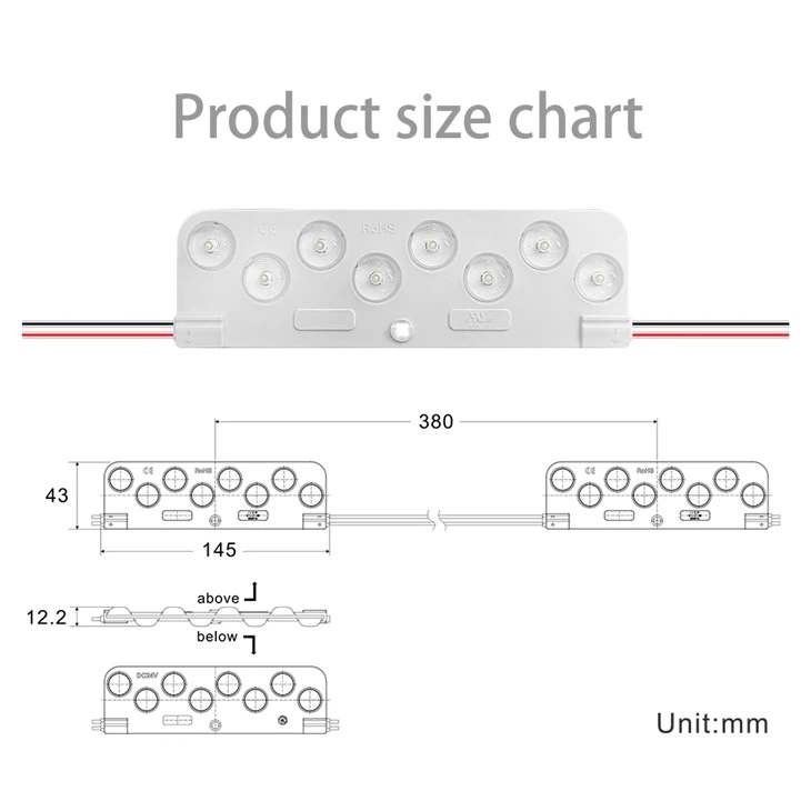 cabinet sign led module double side high efficiency