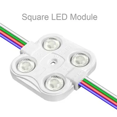 What is the power supply requirement for an RGB LED module?